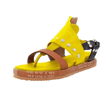 

Toyella Soft bottom vintage sandals Yellow 39