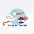 thumbnail image 2 of CafePress - Stork Baby Croatia Infant Bodysuit - Baby Light Bodysuit, Size Newborn - 24 Months, 2 of 4
