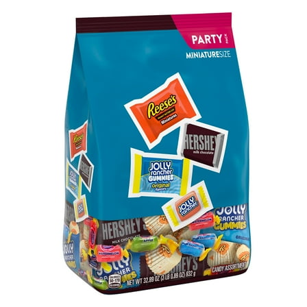 Hershey's, Jolly Rancher and Reese's Assorted Flavored Candy, Party Pack 32.89 oz