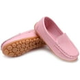 thumbnail image 4 of Boys Girls Leather Loafers Slip-On Oxford Flats Boat Dress Schooling Daily Walking Shoes(Toddler/Little Kids), 4 of 6
