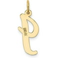 thumbnail image 3 of 14k Yellow Gold Large Script Letter I Initial Charm, 3 of 6