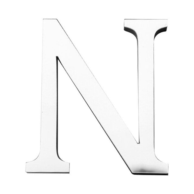 Letter Mirror Sticker Home Living Room Wall Decorative Mirror 4 5 2 Decal Acrylic EVA Decoration