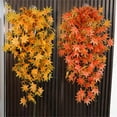 thumbnail image 4 of Fall Maple Leaf Garland 6.5Ft/Piece, 1 Pack Artificial Autumn Vine Garland, Thanksgiving, Home, Wedding, Fireplace, Party & Christmas Decor, Indoor & Outdoor, Orange/Yellow/Red, 4 of 6