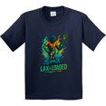 thumbnail image 3 of Inktastic Lacrosse Lax & Loaded Vibrant Sports Art Youth T-Shirt, 3 of 5