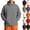 #02 Dark Gray, variant on Hooded Windbreaker Jackets for Men Thin Breathable Ice Silk UPF50+ UV Sun Protection Coat Full Zip Lightweight Tops for Hiking Casual Walking ,M,Saffron