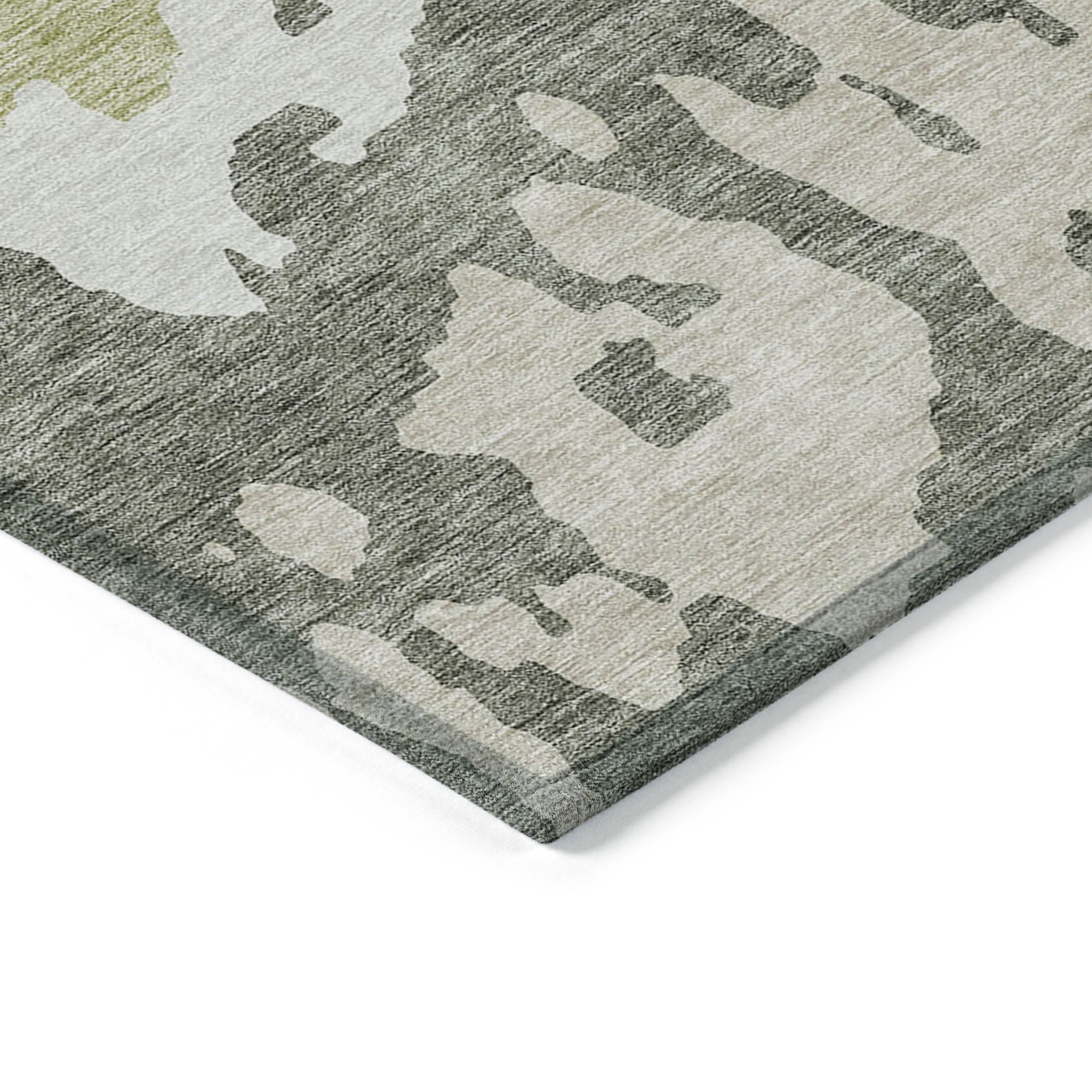Addison Rugs Chantille Indoor/Outdoor Transitional Abstract Aloe Washable Runner Rug, 2'3" x 7'6"
