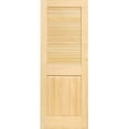 thumbnail image 2 of Kimberly Bay Louvered Solid Wood Unfinished Slab Standard Door, 2 of 9