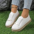 thumbnail image 2 of Tawop Womens Tennis Shoes Casual Sneaker Lace-Up Lace White Size 8.5, 2 of 5