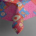 thumbnail image 5 of Pioneer Flower Floral Print Pattern Square Tablecloth, Waterproof Wipeable Spillproof Washable Table Cover for Home Kitchen Party Decor, 60"x60", 5 of 6