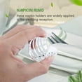 thumbnail image 2 of Silver Napkin Rings Set of 12 Hollow Out Napkin Rings Holder for Christmas Everyday Holiday Party, 2 of 8