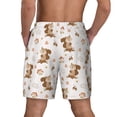 thumbnail image 4 of Goofa Fall Squirrel Printed Men's Swim Trunks Board Shorts Quick Dry Mens Swimming Trunks with Compression Liner,Breathable Fit Hawaii Beach Shorts-Small, 4 of 9