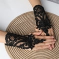 thumbnail image 6 of YUUZONE Gothic Lace Fingerless Glove Adjustable Fingerless Lace Gloves Steampunk Wristband Anti-slip Elegant Gift for Engagement, 6 of 17