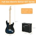 thumbnail image 6 of GLARRY Full Size Electric Guitar with Amp and Accessories Beginner Dark Blue, 6 of 7