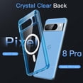 thumbnail image 4 of JETech Magnetic Case for Google Pixel 8 Pro 6.7-Inch 2023, Compatible with MagSafe Accessories, Shockproof Protective Phone Cover, Non-Yellowing Hard Clear PC Back (Bay), 4 of 7