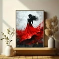 thumbnail image 6 of Red Dress Woman Canvas Painting/Wall Art，Suitable for Living Room，Bedroom，Dining Room，Office，Hotel Decoration and More., 6 of 8