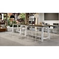 thumbnail image 3 of KFI Studios Midtown Cafe Table and 6 Chairs Set in Natural/White, 3 of 3