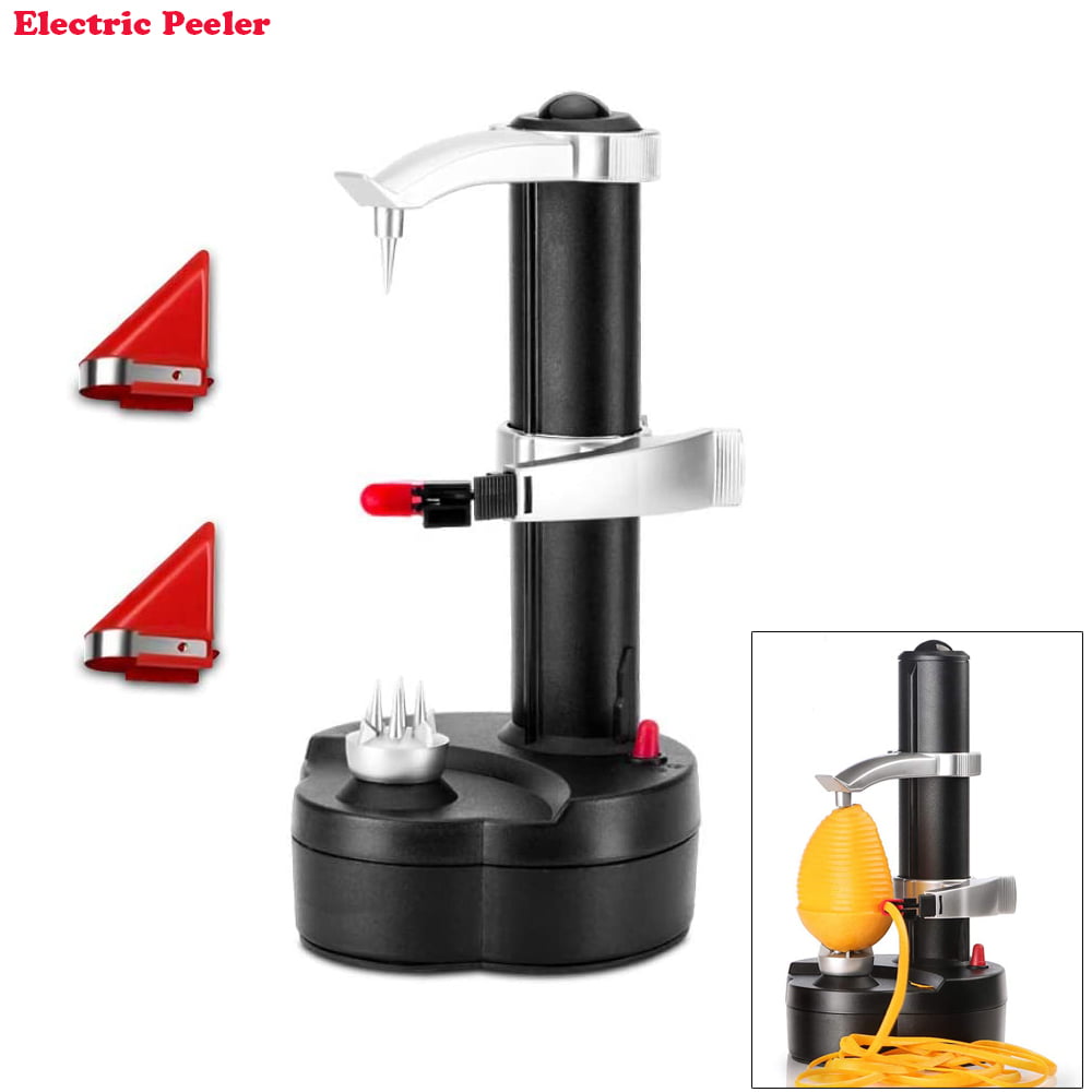 Electrical Orbital Vegetable Peeler Power Peeler With 3 Interchangeable Blades 