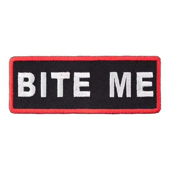 Bite Me Patch, Funny Sayings Patches