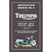 TRIUMPH 1957-1963 UNIT-CONSTRUCTION 350cc & 500cc TWINS - FACTORY MANUAL No.4 UP TO ENGINE No.H29733, (Paperback)