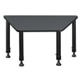 thumbnail image 6 of Regency 36 x 23 x 19 in Trapezoid Height Adjustable Kids Learning School Desk- Grey, 6 of 6