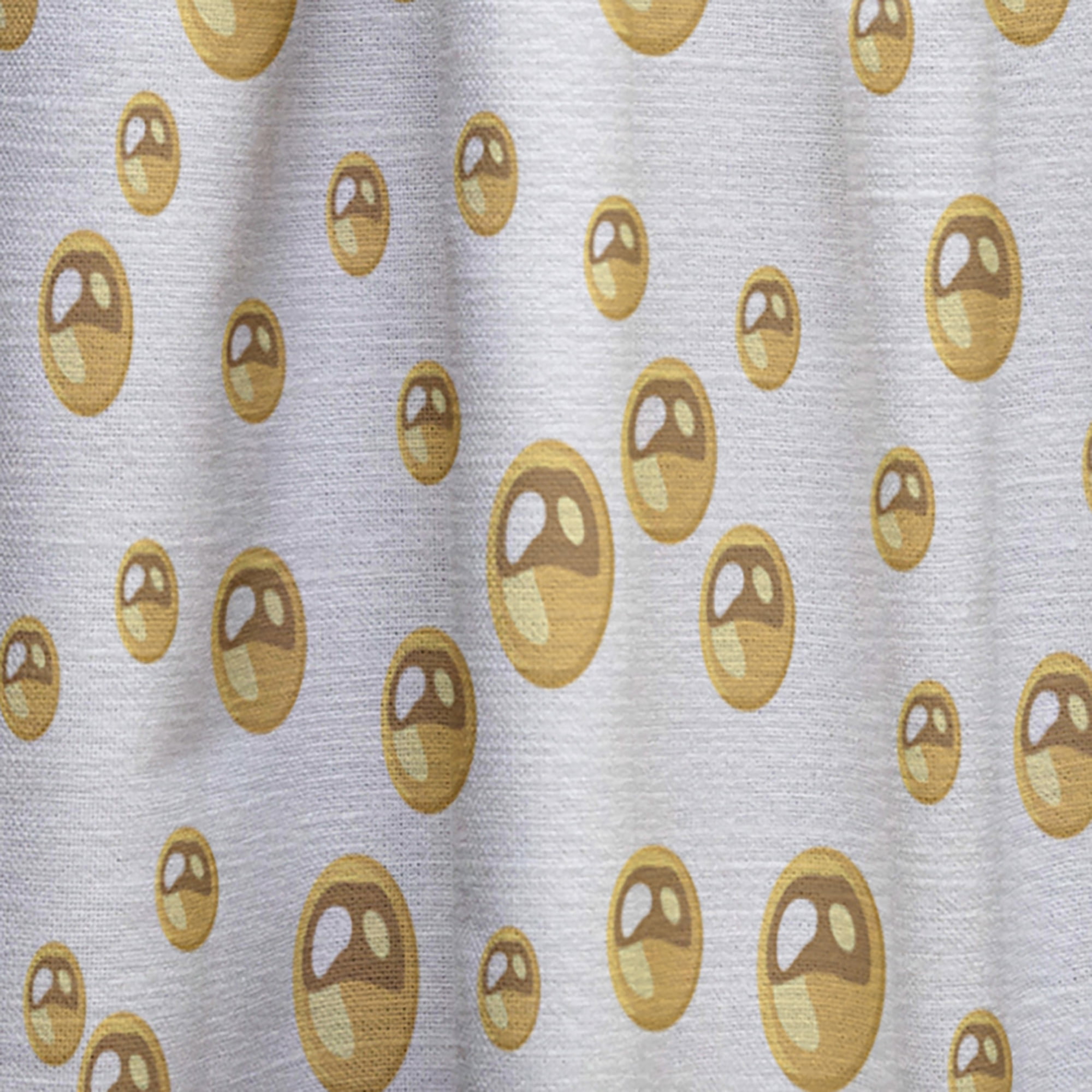 Designart 'Circular Golden Pattern II' Mid-Century Modern Curtain Panel