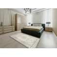 thumbnail image 4 of Ahgly Company Indoor Square Traditional Champagne Beige Medallion Area Rugs, 8' Square, 4 of 6