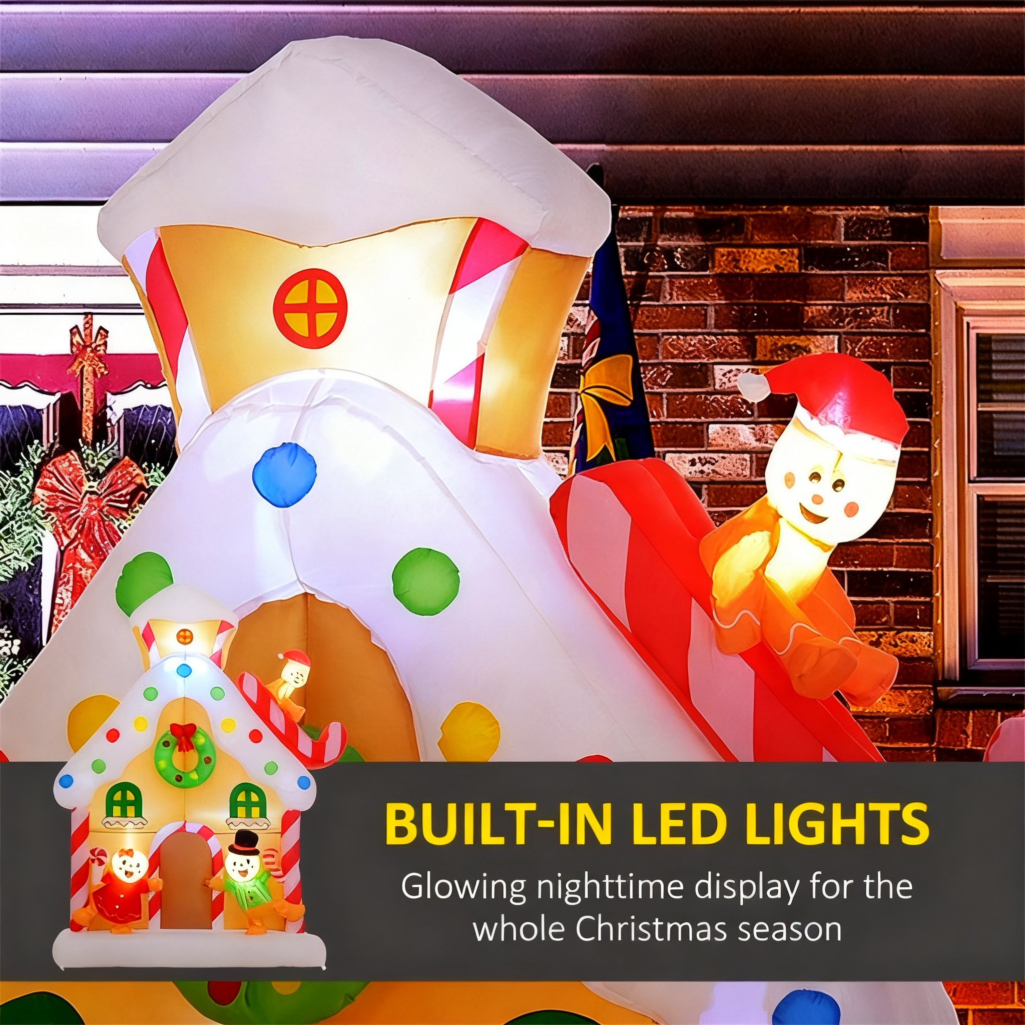Christmas Inflatable Gingerbread House