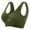 Army Green, variant on Generic Sports Bras for Women, Seamless Comfortable Yoga Bra with Removable Pads