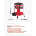thumbnail image 6 of VEVOR Rolling Mechanic Stool with Wheels, 300 lbs Capacity Garage Seat/Work Stool, Padded Roller Creeper Seat with Fixed Height, Tool Tray and 2 Drawers, 6 of 9