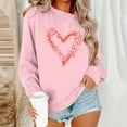 thumbnail image 6 of Fznquz 2026 Valentines Sweatshirts for Women Casual Sweatshirt Long Sleeve Pink Winter Crew Neck Shirts M, 6 of 6