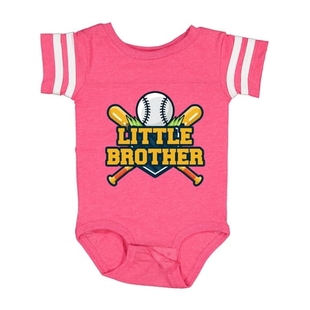 

Inktastic Little Brother Baseball Gift Baby Boy Bodysuit