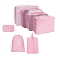 thumbnail image 4 of 7 Bolsas Organizadoras De Viaje De Nailon Impermeables Sunnimix Rosa Ligera, 4 of 8
