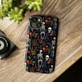thumbnail image 6 of Dark Floral Skeleton Phone Case – Gothic Botanical Aesthetic Halloween Phone Case for iPhone 16 15 14 13 12 11 Pro Max, 6 of 6
