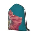 thumbnail image 2 of XMXT Waterproof Gym Bag, Flower Blooming Background Drawstring Backpack for Men, s, 2 of 8