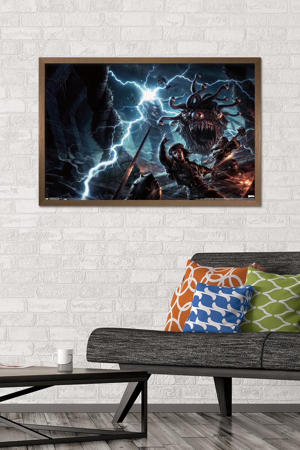 Dungeons and Dragons - Battle Wall Poster, 22.375" x 34", Framed