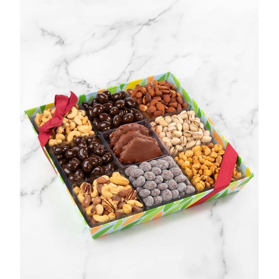 From You Flowers - Chocolate Dipped Nuts Gift Tray for Birthday, Anniversary, Get Well, Congratulations, Thank You, All Occasions