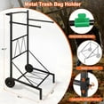 thumbnail image 3 of Ergonomic Metal Trash Bag Holder, 30-50 Gallon Adjustable Leaf Bag Holder, Trash Bag Holder Stand Suitable for Yard and Lawn Cleaning, Gardening, Camping, and Gathering, 3 of 9
