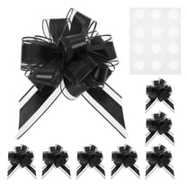 Uxcell 8 pack Large Bows for Gift Wrapping, Reusable Ribbon Bow Black