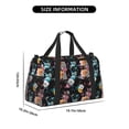 thumbnail image 3 of Rocae Hibiscus Rose Print Hand Travel Bag Travel Duffel Bag and Fitness Bag, Women's Waterproof Weekend Tote, Men's Travel and Fitness Essentials, 3 of 7