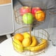 thumbnail image 4 of Cestas de frutas de doble capa que ahorran espacio y son un soporte para verduras para el mostrador, dorado Oro, 4 of 8