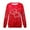 Red, variant on Womens Sweatshirt Women's Spring Autumn and Summer Love Printed Bright Glitter Hoodless Long Sleeve Loose Round Neck Daily Hundred Sweatshirt Womens Basic Tops (Hot Pink,XXXL)