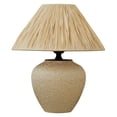 thumbnail image 6 of Deyidn Beige Ceramic Table Lamp with Woven Linen Shade, 12.99", Natural Texture Home Decor Lighting, 6 of 13