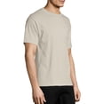 thumbnail image 2 of Hanes Men's and Big Men's Ecosmart Short Sleeve Tee, Up To Size 3XL, 2 of 6