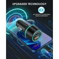 thumbnail image 2 of Juyafio 18W Car Charger Adapter with 30W PD USB-C & QC3.0 Dual Port for iPhone, Samsung, Motorola, OnePlus, Google, 2 of 11