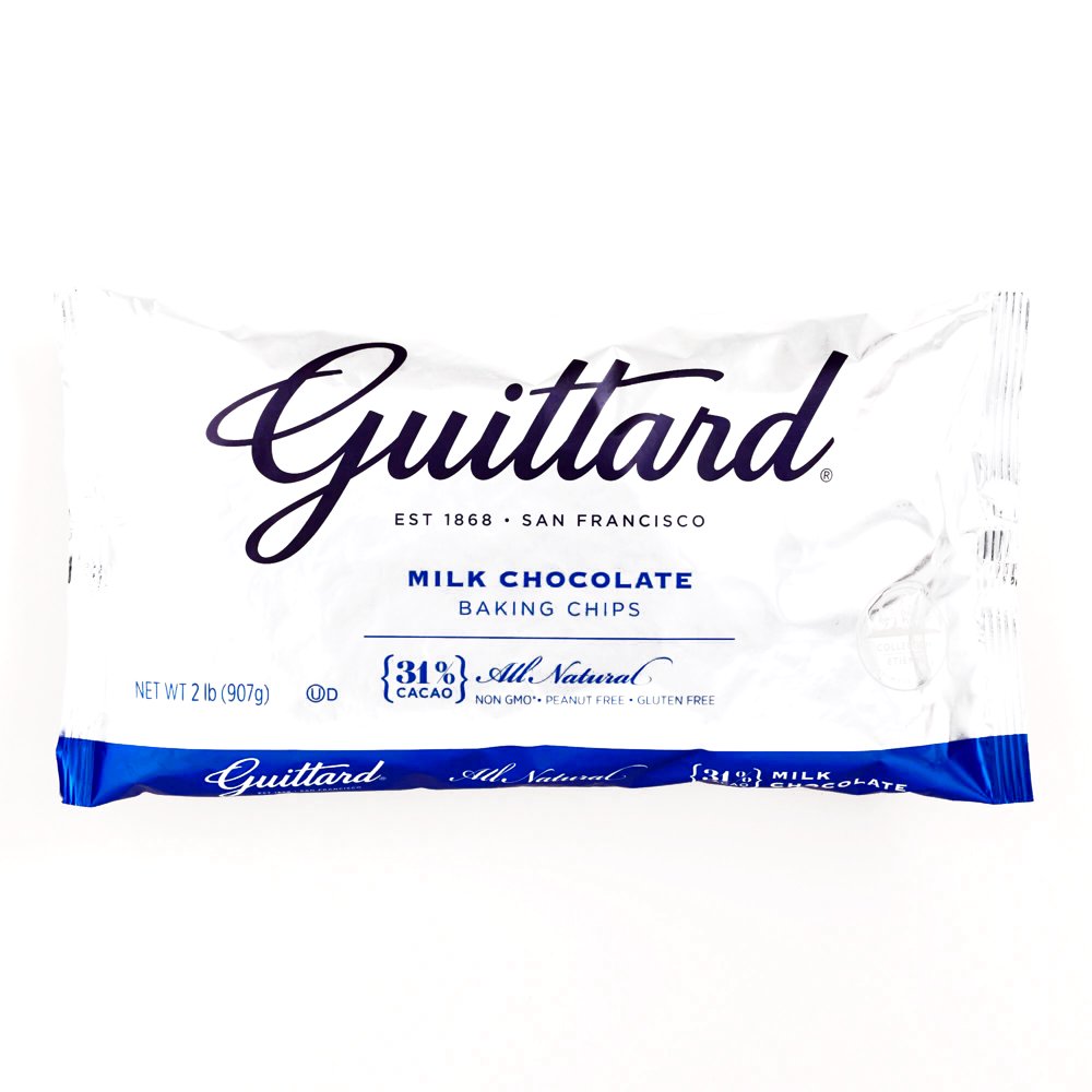 Guittard Milk Chocolate Maxi Baking Chips 32 oz each (4 Items Per Order