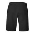 thumbnail image 7 of Tuphregyow Men Cotton Linen Basketball Training Shorts Wide Leg Quick Dry Workout Shorts Leisure Lightweight Multi Comfy Shorts Loose Hiking Knee Length Shorts with Pockets Solid Black XXL, 7 of 7