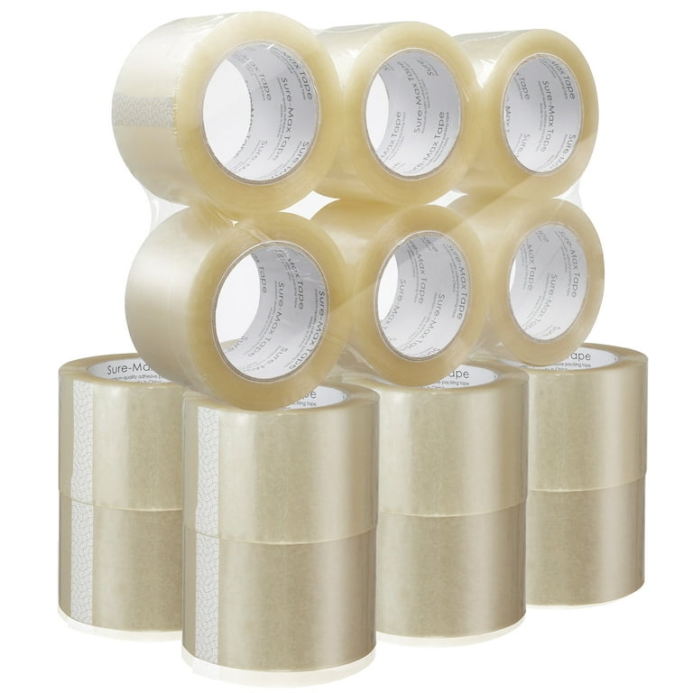 Clear Packing Tape, 2 Inch Wide, 2.0mil Thickness, 110 Yard Per Roll [Pack  of 6 Rolls]