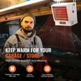 thumbnail image 6 of SKYSHALO 10000-Watt Electric Garage Heater Digital with Remote Ceiling/Wall Mount, 6 of 9