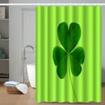 thumbnail image 6 of Tuvgenk St. Patrick'S Day Shower Curtain Farmhouse Waterproof Bathroom Decor Bath Curtain Green Clover Bath Drape 71x71 inch, 6 of 6