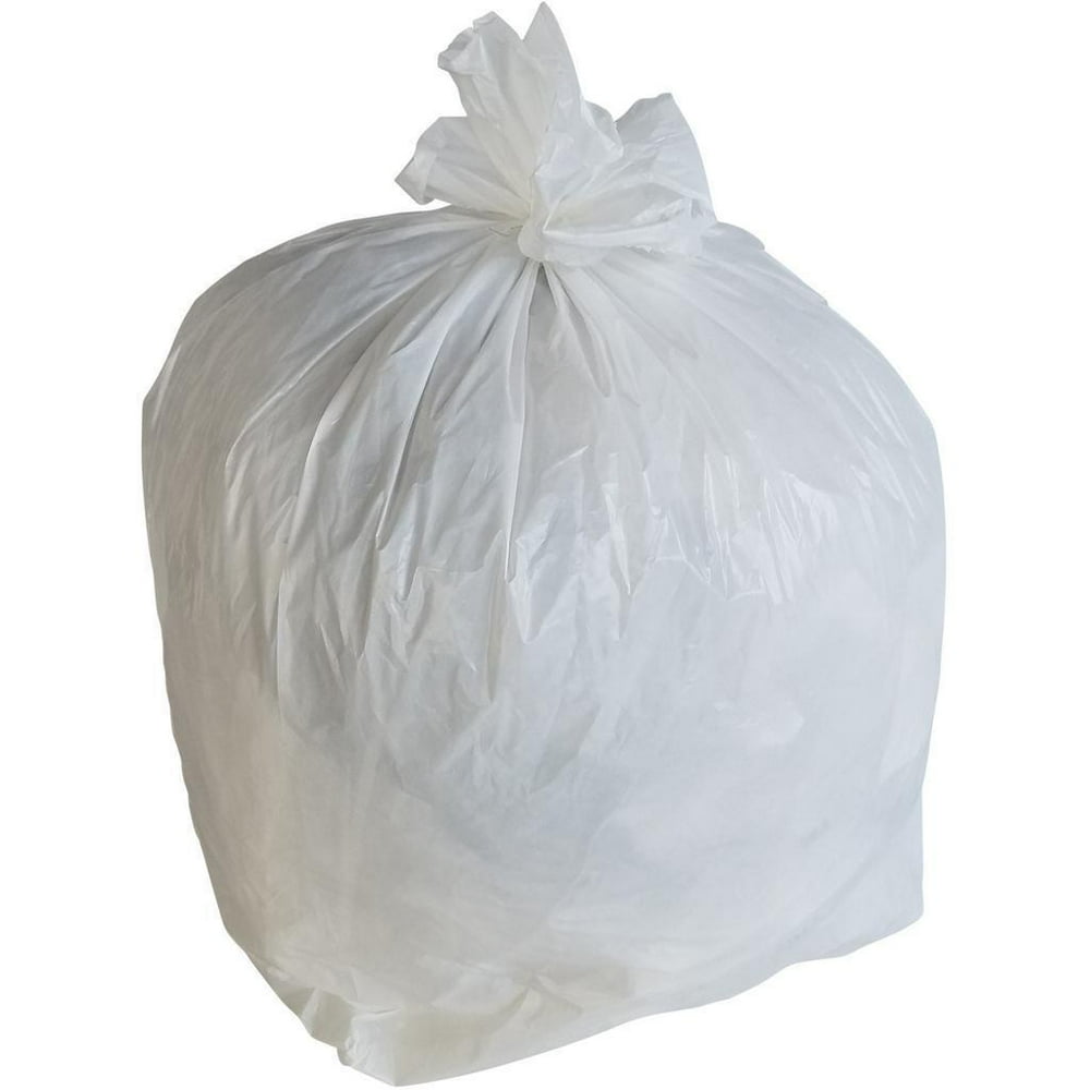 PlasticMill 5060 Gallon, White, 0.7 Mil, 38x58, 100 Bags/Case, Garbage